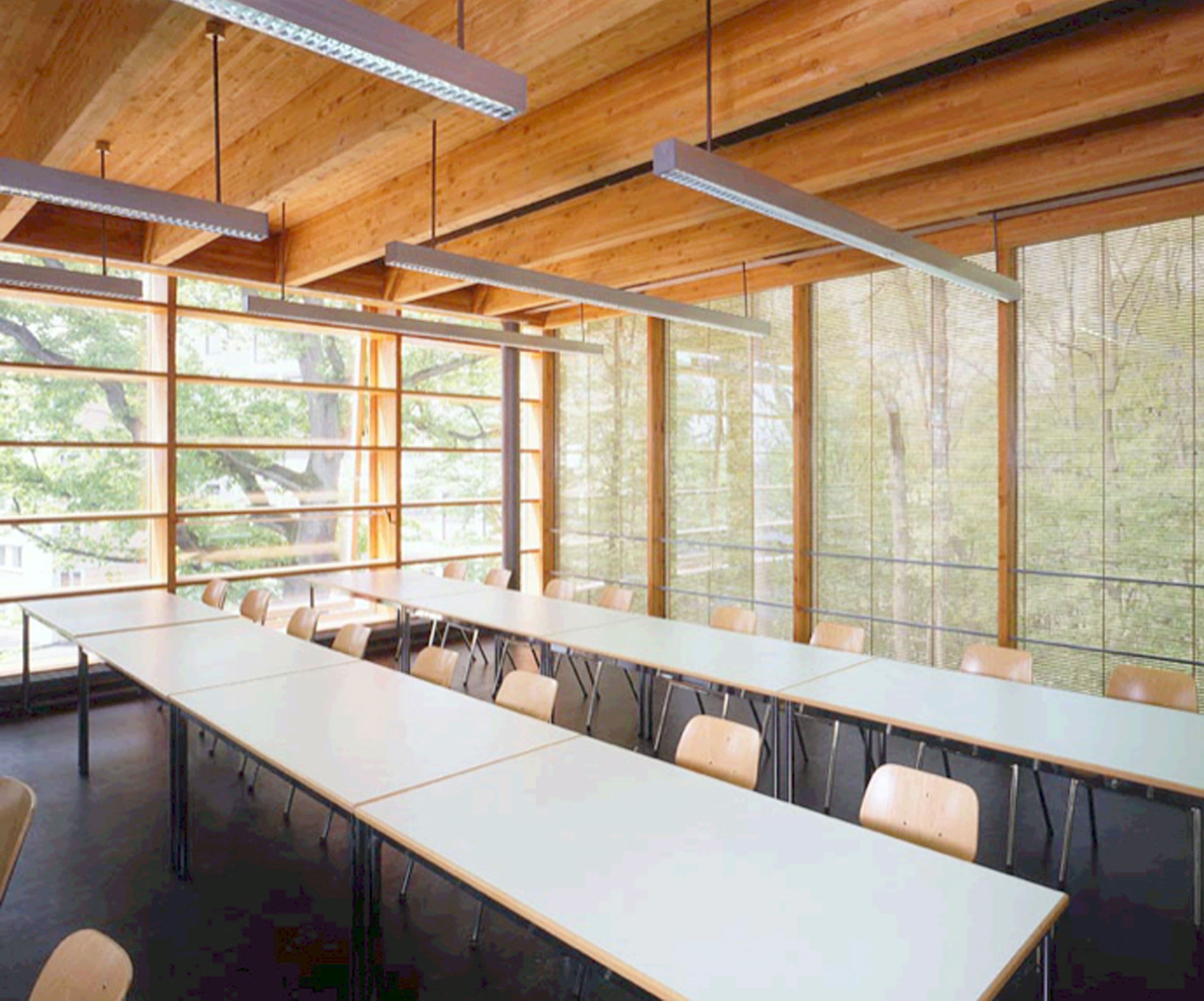 Fachhochschule für Gestaltung Wiesbaden Innenraum bestuhlt