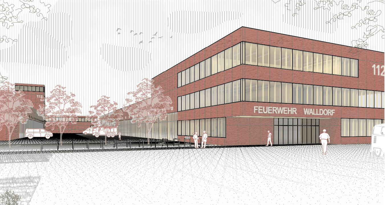 Feuerwehr und Rettungsstandort, Walldorf