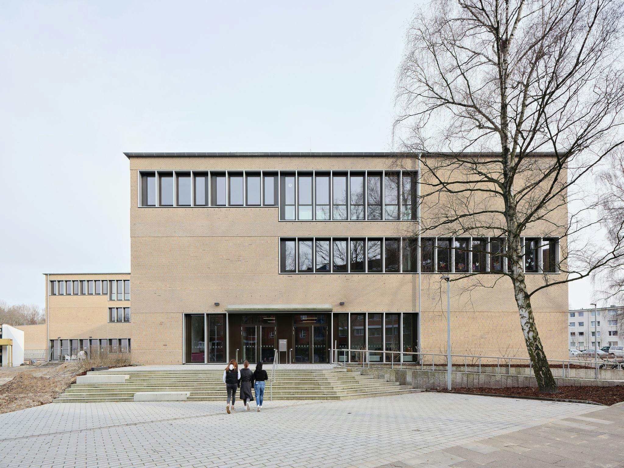 Geschwister Scholl Stadtteilschule Hamburg Ansicht Eingang