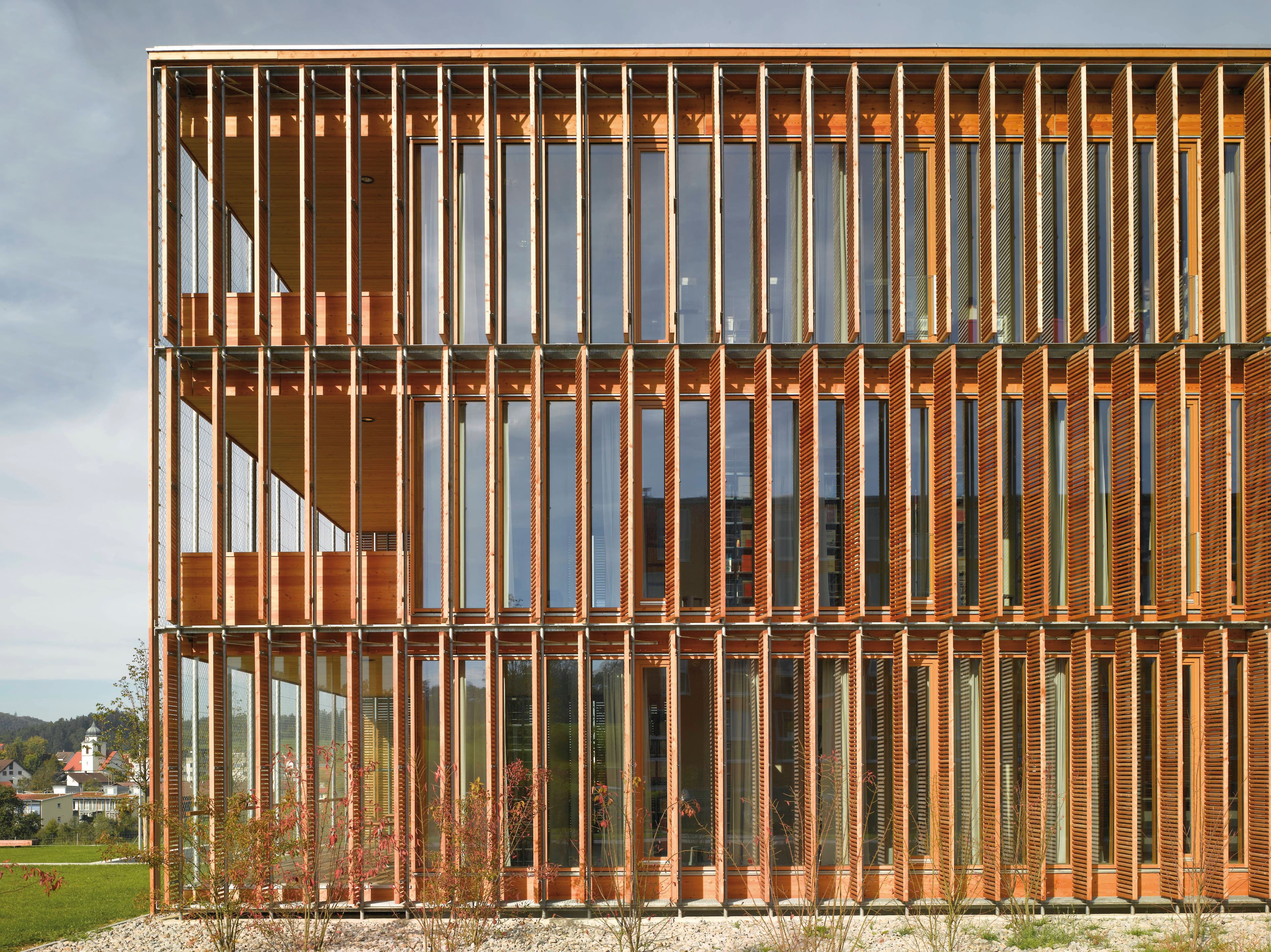 Hochschule für Technik und Wirtschaft Aalen Ansicht Fassade geöffnet